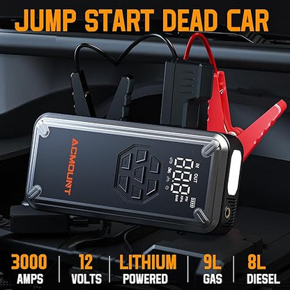 The Product Title: ACMOUNT 5-in-1 Jump Starter