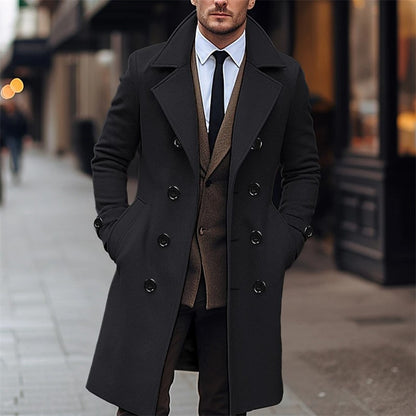 Men's Double Breasted Wool Coat