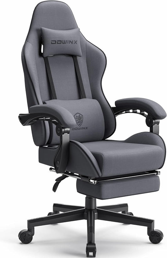 Massage Gaming Chair with Footrest