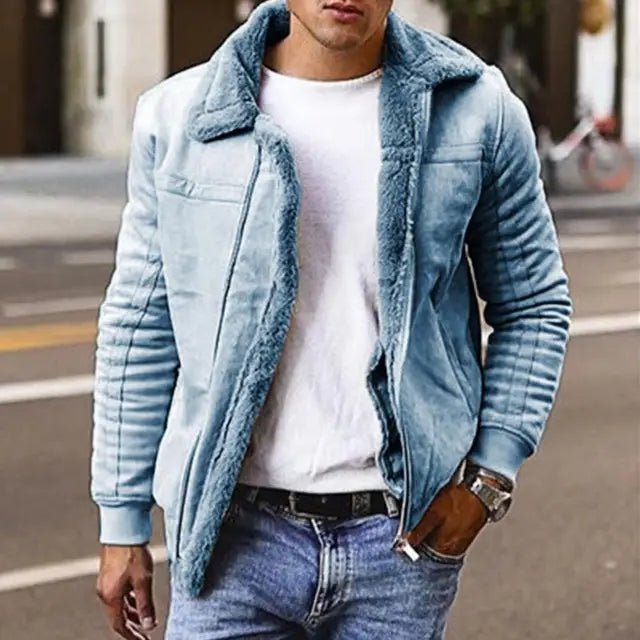 Men's Leather Suede Jacket