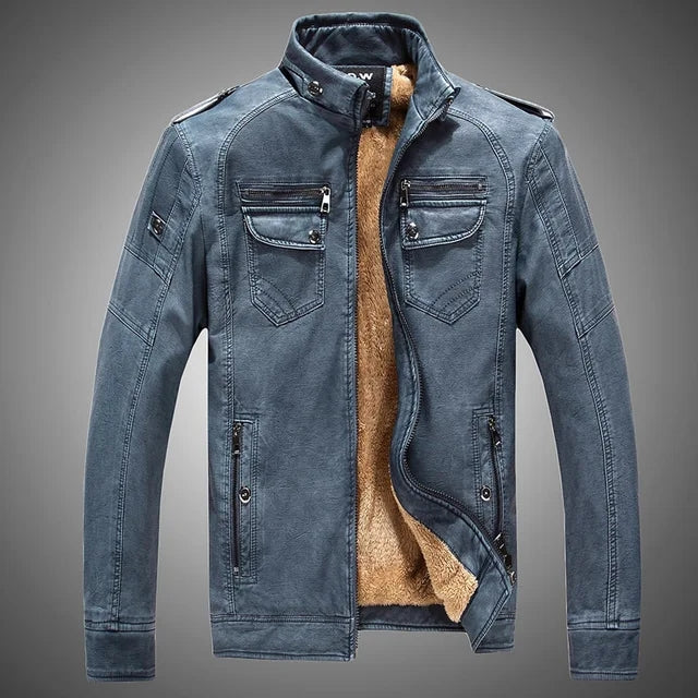 Men's Leather Suede Jacket