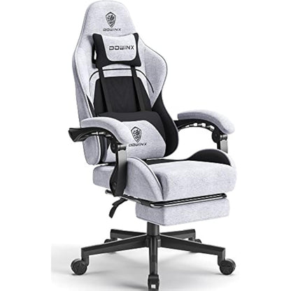 Massage Gaming Chair with Footrest