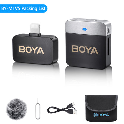 BOYA BY-M1V Wireless Lavalier Lapel Microphone