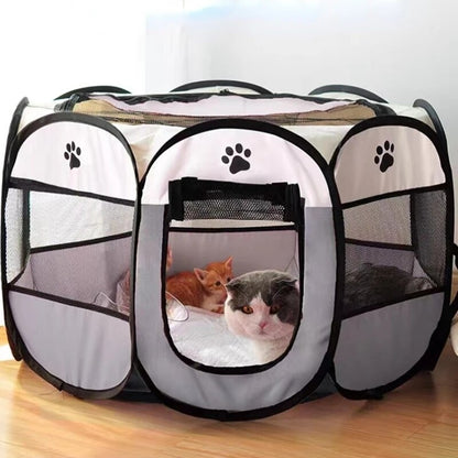 Octagonal Fence Puppy Shelter