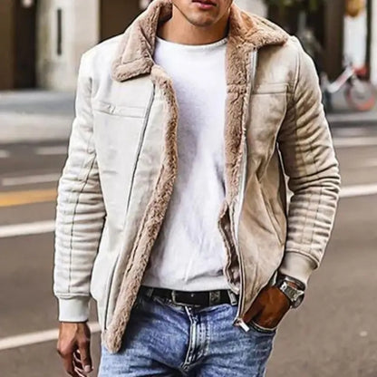 Men's Leather Suede Jacket