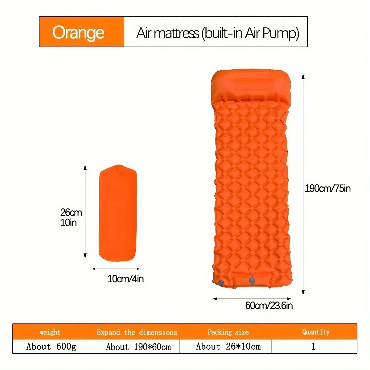 Outdoor Camping Inflatable Mattress