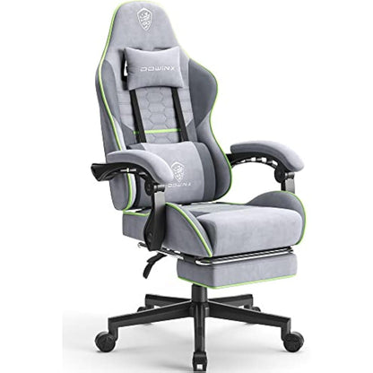 Massage Gaming Chair with Footrest