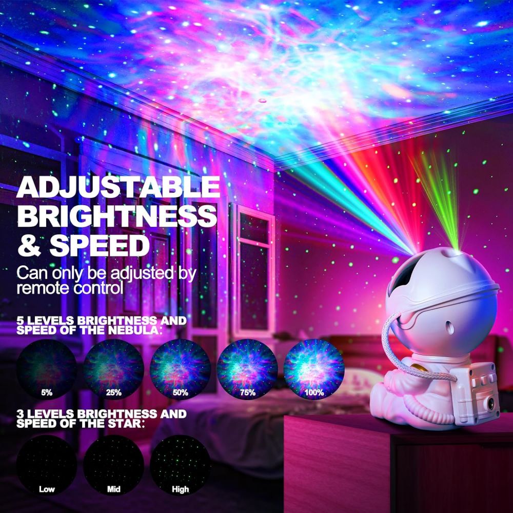 Astronaut Galaxy Star Projector Lamp