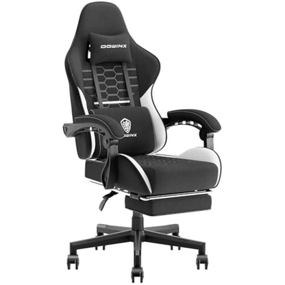 Massage Gaming Chair with Footrest