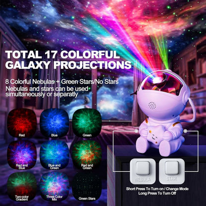 Astronaut Galaxy Star Projector Lamp