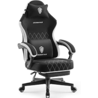 Massage Gaming Chair with Footrest