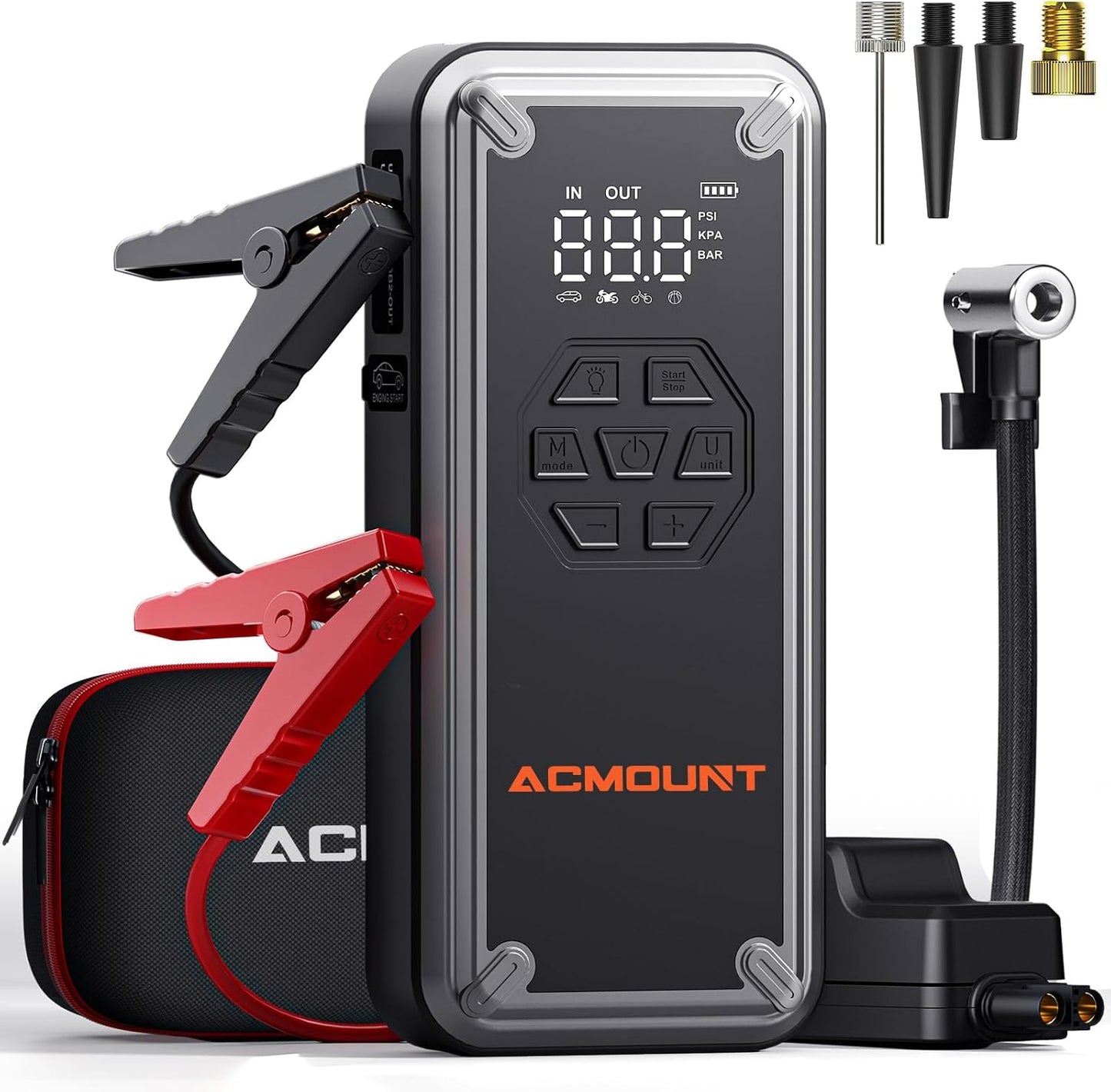 The Product Title: ACMOUNT 5-in-1 Jump Starter