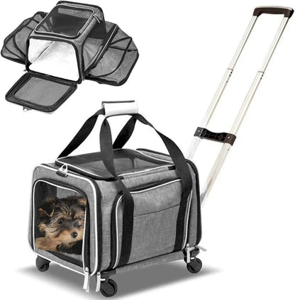 Premium Pet Carrier on Wheels