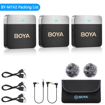 BOYA BY-M1V Wireless Lavalier Lapel Microphone